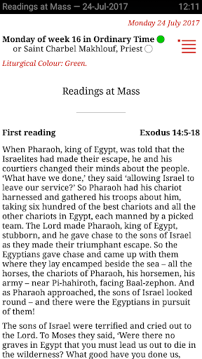 Catholic Calendar: Universalis PC