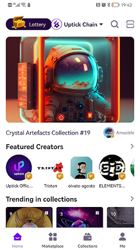 komputer UptickPro NFT Marketplace