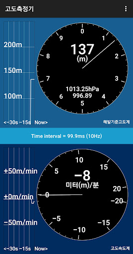 해발고도측정기 정확한고도계 (기압 고도계, 고도속도계)