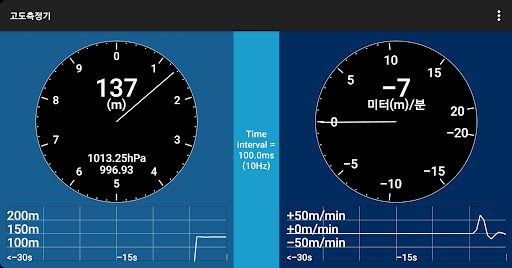 해발고도측정기 정확한고도계 (기압 고도계, 고도속도계)