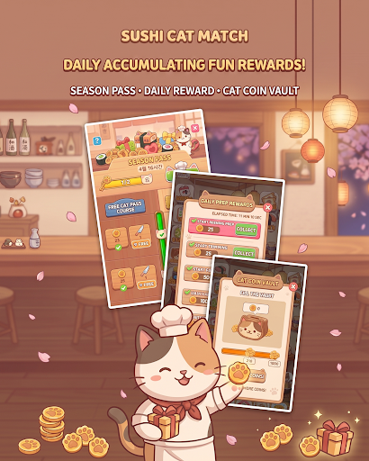 Sushi Cat Match: Sushi Bar para PC