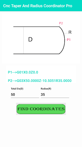 Cnc Taper & Radius Coordinator PC