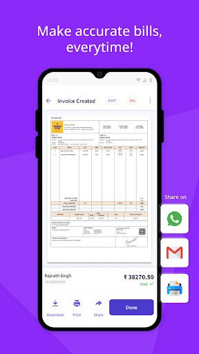 myBillBook Invoice Billing App