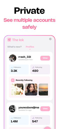 The Ick: Recent Follow Tracker الحاسوب