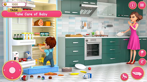 The Mother Sim Life Mom Games الحاسوب