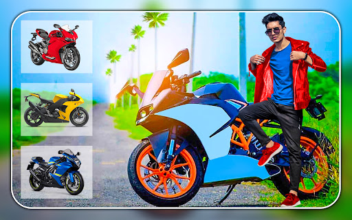 Bike photo editor rider frames PC