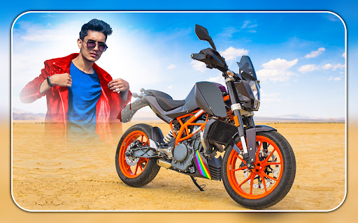 Bike photo editor rider frames PC