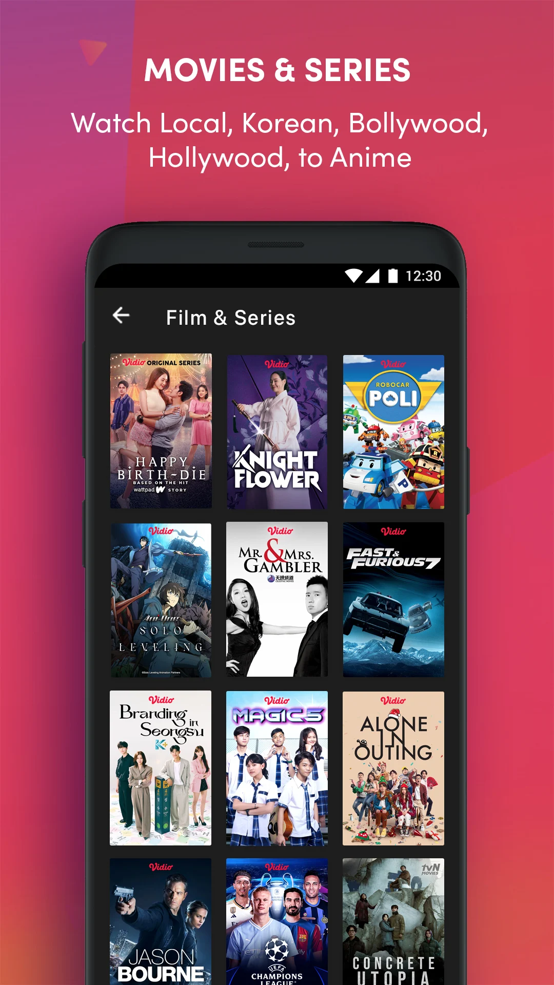 Vidio - Watch Video, TV & Live Streaming PC