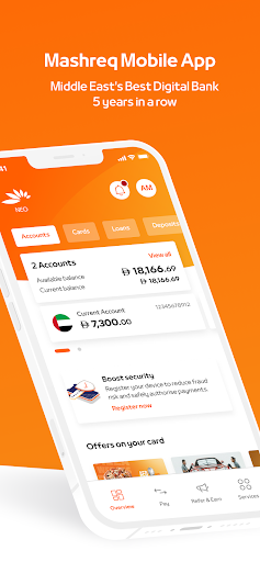 Mashreq UAE - Digital Banking الحاسوب