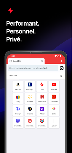 Navigateur Vivaldi : Rapide PC