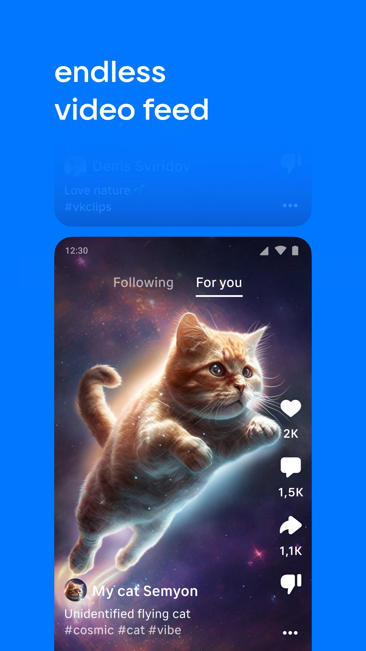 VK Clips: short videos PC