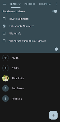 Calls Blacklist - Anrufblocker PC