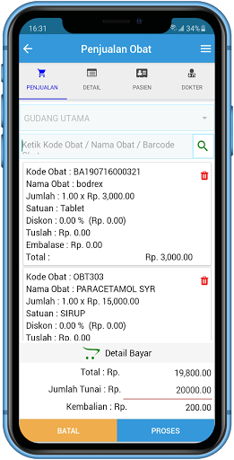 Aplikasi Apotek Klinik VMEDIS PC
