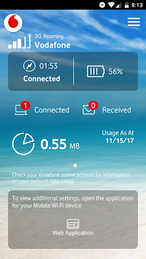 Vodafone Mobile Wi-Fi Monitor
