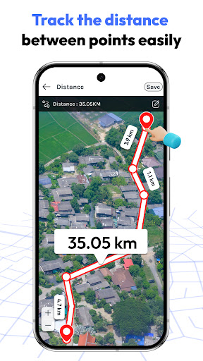 komputer GPS ဧရိယာ တိုင်းထွာ- FieldCalc