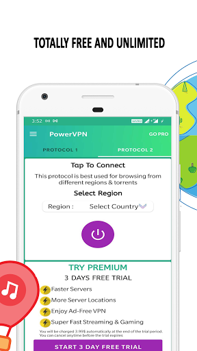 Free VPN : Power VPN - Unlimited VPN Hotspot