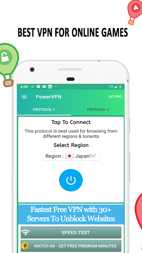 Free VPN : Power VPN - Unlimited VPN Hotspot