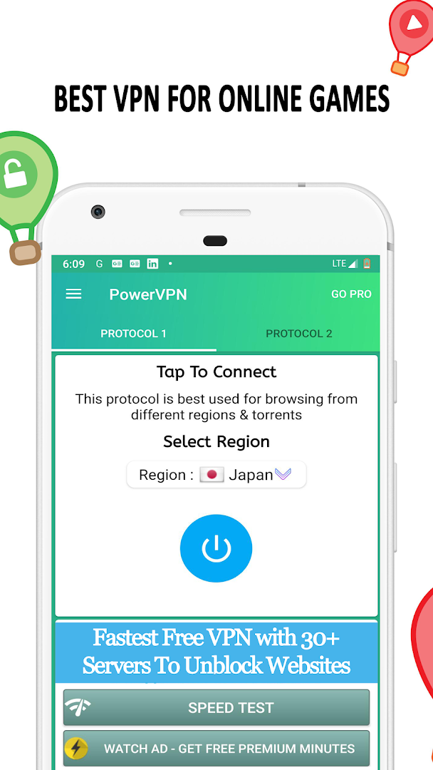 Free VPN : Power VPN - Unlimited VPN Hotspot PC