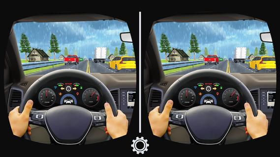 VR Traffic Racing In Car Drive
