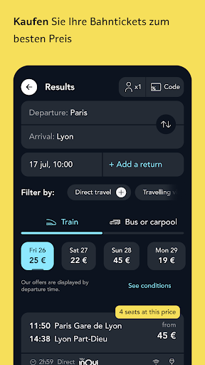 SNCF Connect: Bahn & Routen