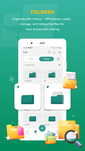vShare ถ่ายโอนไฟล์อย่างรวดเร็ว PC