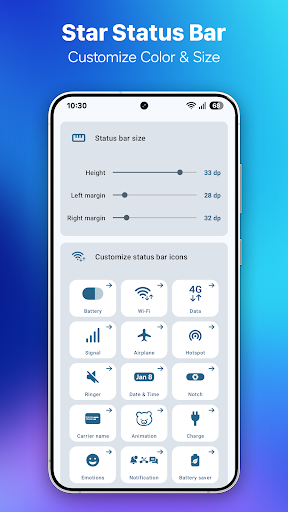Star Status Bar: Custom Icons PC