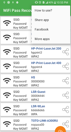 komputer WiFi Password Recovery — Pro