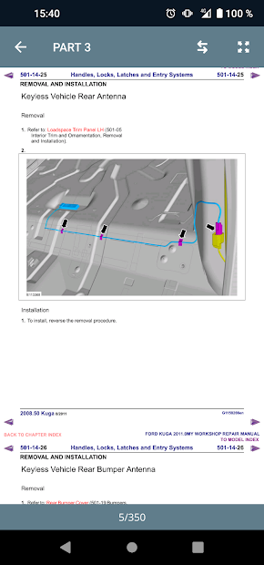 Ford Kuga 2011 Workshop Manual PC