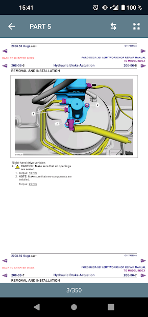 Ford Kuga 2011 Workshop Manual PC