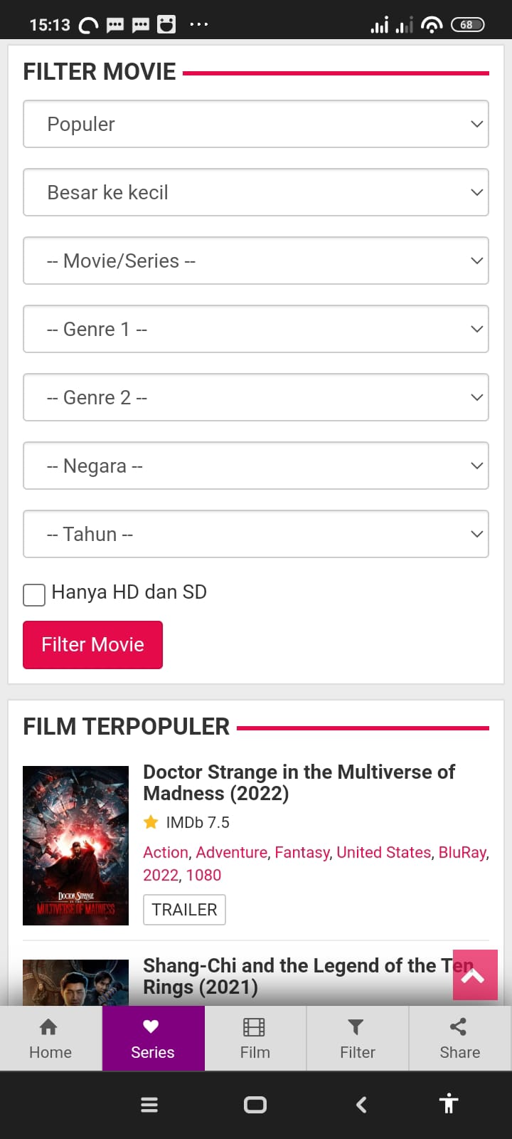 Download LK21 Streaming Film on PC with MEmu