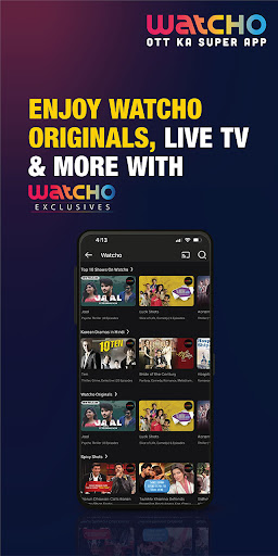 Watcho: Web Series & Live TV پی سی