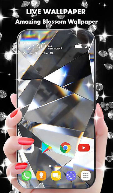 Diamond Live Wallpaper & Animated Keyboard PC