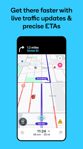 Waze-navigatie en live verkeer