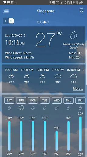 Weather app پی سی