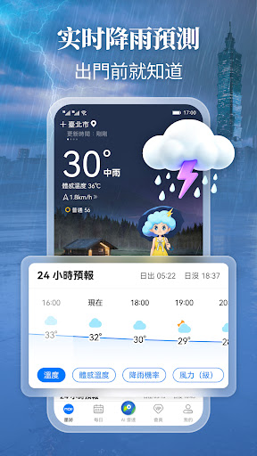 墨跡天氣：天氣雷達預報-颱風降雨追踪電腦版