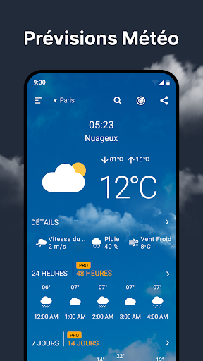 Prévisions météo et radar PC