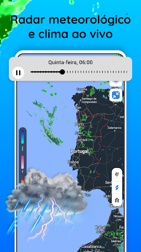 Radar meteorológico ao vivo