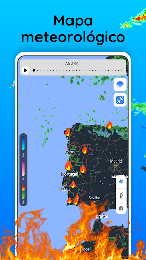 Radar meteorológico ao vivo