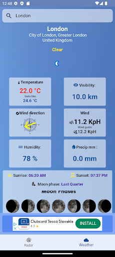 Weather Radar Europe ????