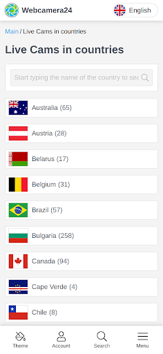 WebCamera24 — HD Live Webcams پی سی