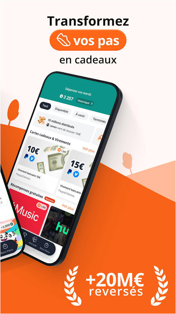 WeWard : Gagnez en marchant PC