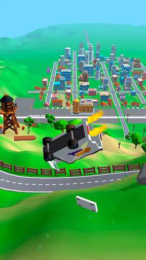 Crash Delivery! Destruction & smashing flying car!