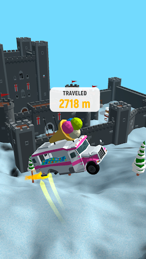 Crash Delivery! Destruction & smashing flying car!