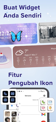 Pengubah Ikon, Tema & Widget