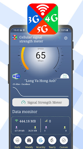 komputer Cellular signal strength meter