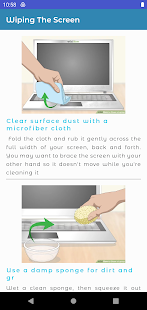 Clean Laptop Guide الحاسوب