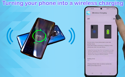 Wireless charge Phone to Phone para PC