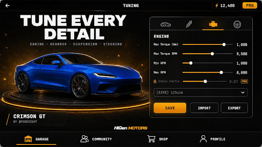 HiGen Motors: Car Generator پی سی