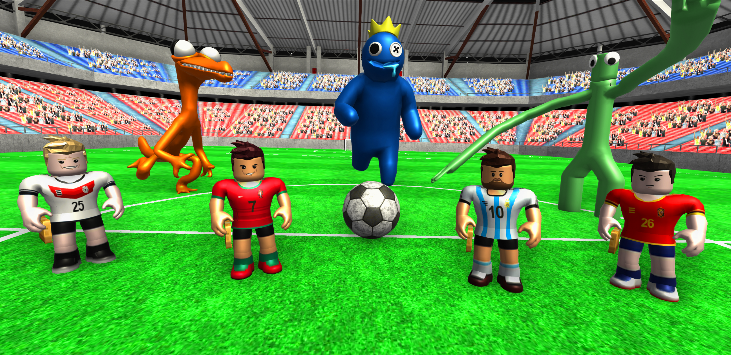 Baixe Rainbow Football Friends 3D no PC com MEmu