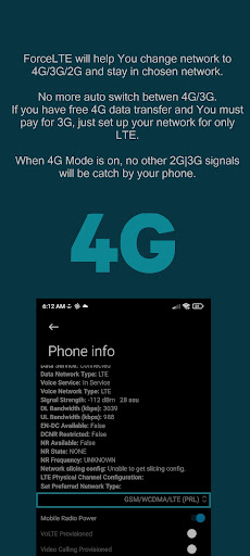 Force LTE Only (4G/5G) PC